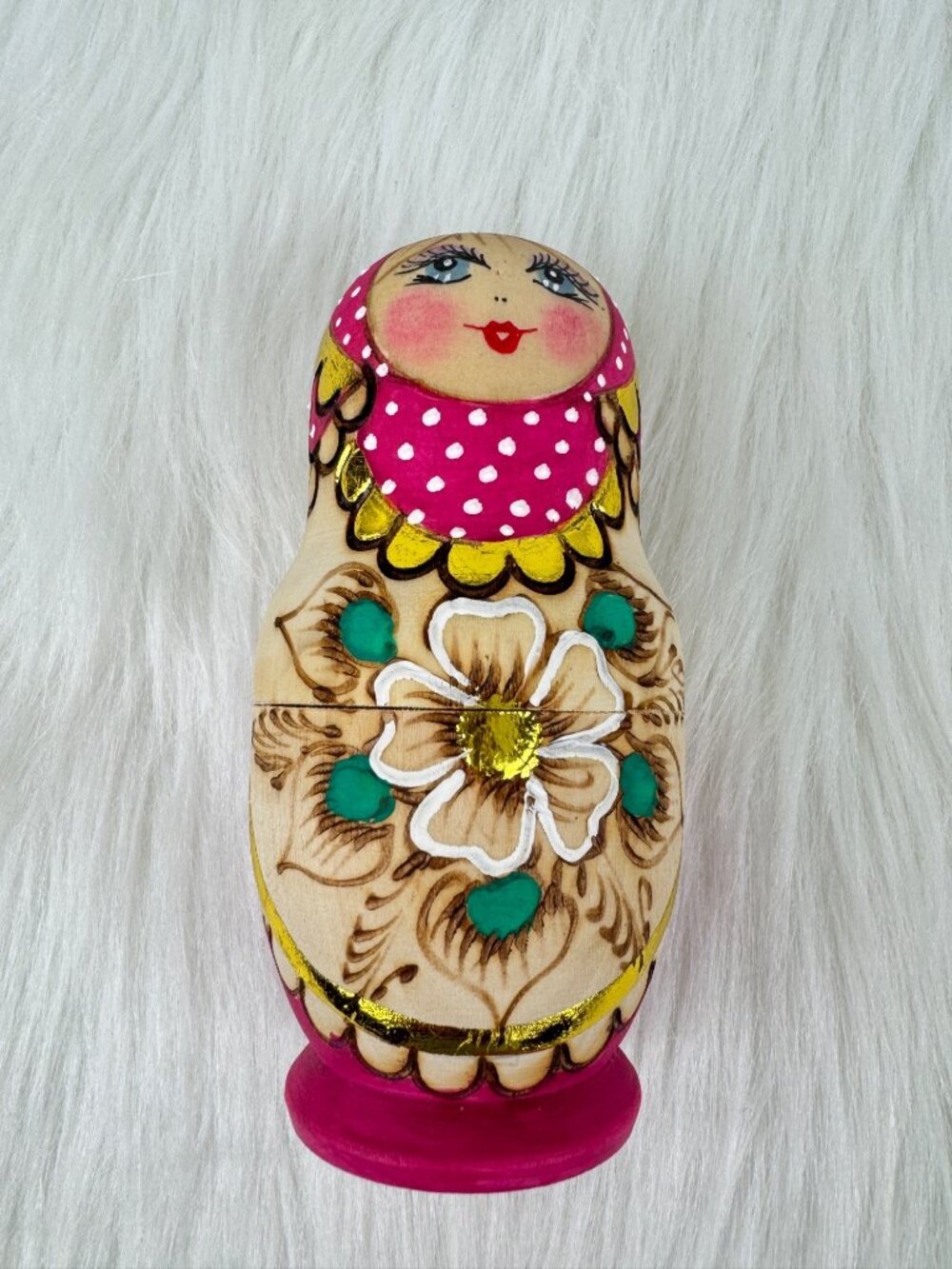 5 Piece Beautiful Russian Matryoshka Nesting Dolls Wooden - Picture 15 of 16